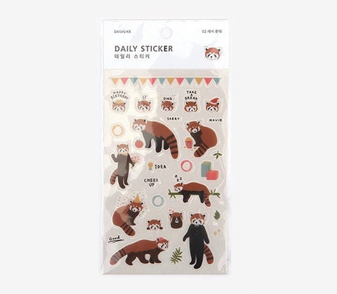 Planner Stickers [02 Lesser Panda]