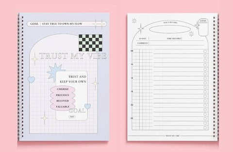 Check My Vibe Daily Planner [Check My Purple]