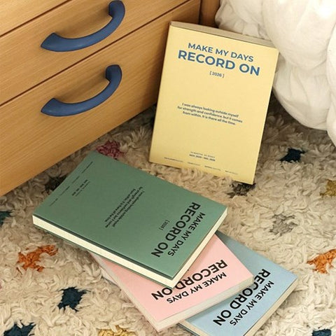 2026 Record On Weekly Planner B6 [4colors]