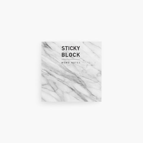 Sticky Block Memo Notes L [Marble]