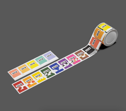 GLEN Barcode Index Kiss Cut Tape | Label