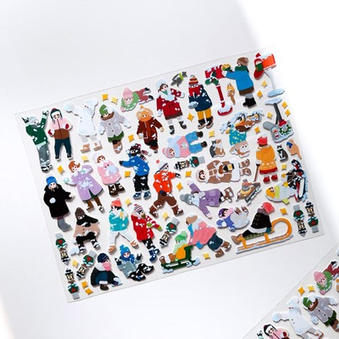 Snowy Day Seal Sticker | Deco Sticker