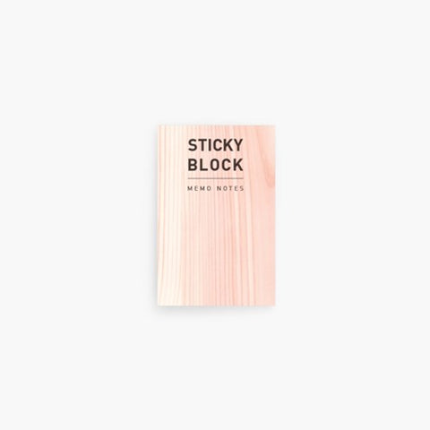 Sticky Block Memo Notes S [Wood]