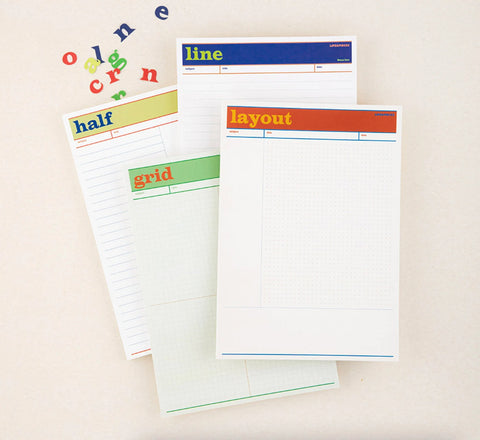 LIFE&PIECES B5 Memo Pad [5types] | Study Notepad | Grid, Half, Layout