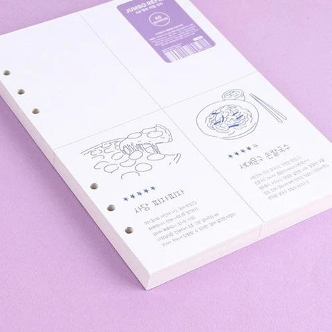 A5 6 Ring Jumbo Refill [Quarter] | A5 Inserts