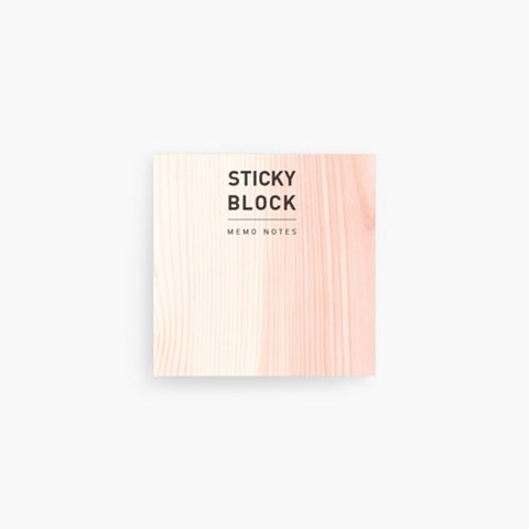 Sticky Block Memo Notes L [Wood]