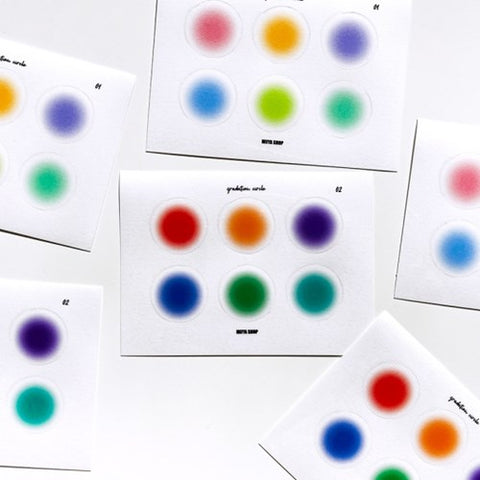 Blur Circle Seal Sticker | Deco Sticker | 18sheets