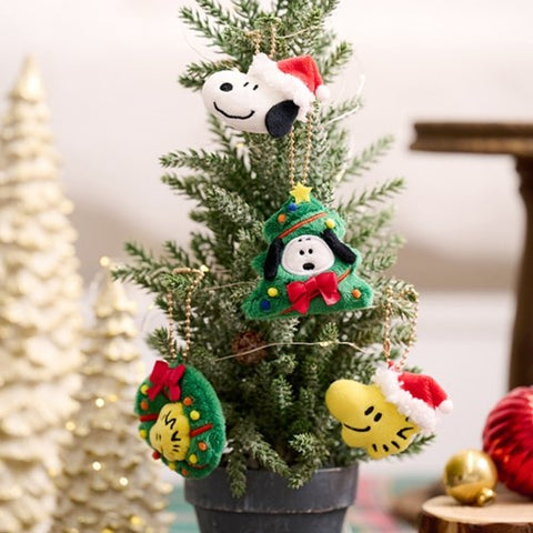 Peanuts Snoopy Holiday Key Ring 4types SET | Christmas, Woodstock, Snoopy | Tree Objet | Ornament