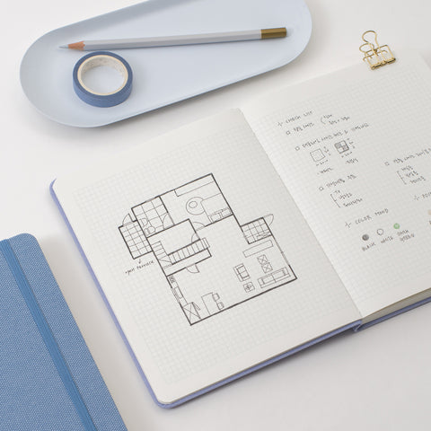 Making Memory Small Wide Square Notebook v.3 [7colors] | Grid Notebook