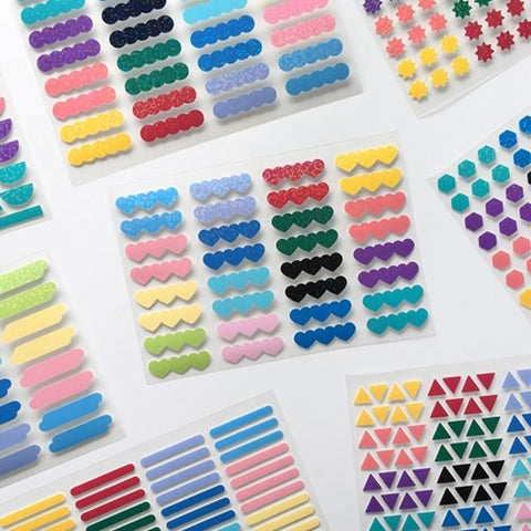 Shapes Seal Stickers [8types]