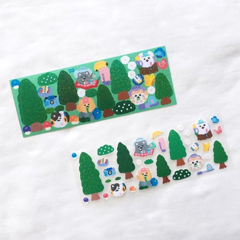 Miiya-o Hiking Seal Sticker | Kitty Cat Deco Sticker