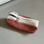 Clam Round Pencil Case [Corduroy Warm Tomato] | Pen Pouch