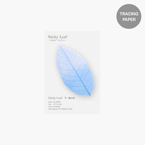 Birch Leaf Tracing Sticky Notes S [2colors]