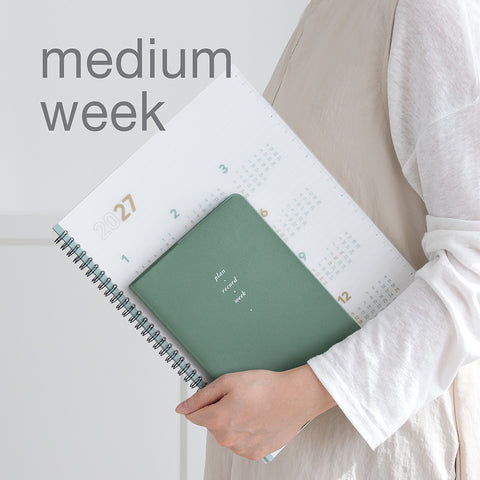 2027 Weekly Planner Medium [8colors] | Notable Memory Medium Weekly Diary