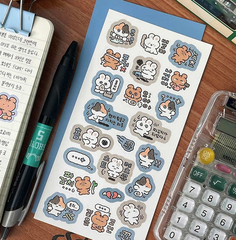 YOON GOO Today's Mood Stickers [4types] | Planner Deco Sticker