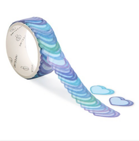 Sapphire Heart Masking Tape