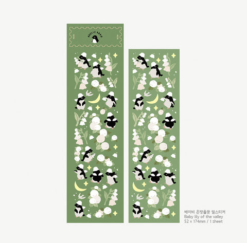 Seal Sticker [Baby Penguin Lily of the valley]