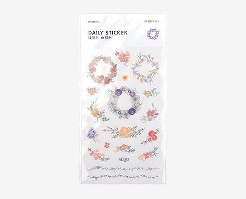 Planner Stickers [06 Flower Wreath]