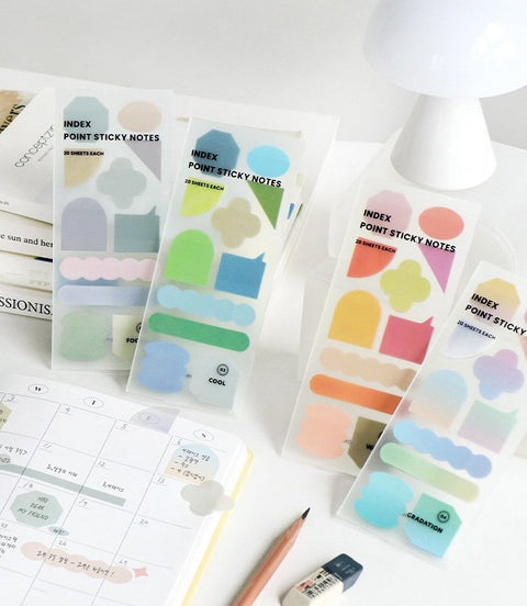 Index Point Sticky Notes [4types]