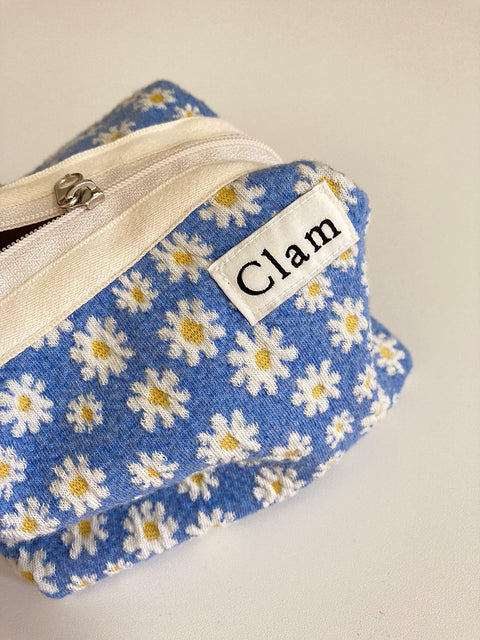 Clam Round Pouch [Egg Flower] | Daily Pouch