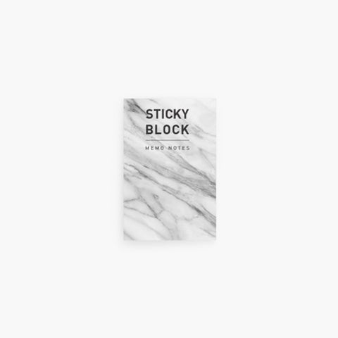 Sticky Block Memo Notes S [Marble]