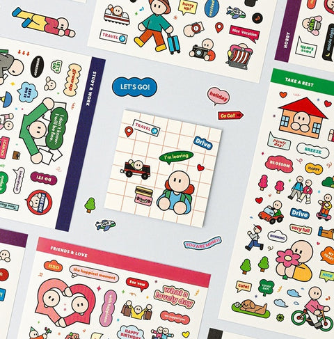 Simpler Daily Point Sticker Pack | 6 sheets