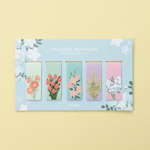 Magnetic Bookmarks 5P _ Flower For You ver.2