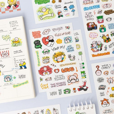 Simpler Doodle Point Sticker Pack | 6sheets