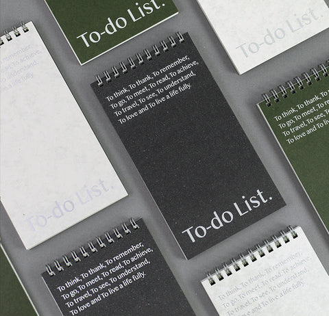 List to Live By _ To Do List Notebook [3colors] | Checklist