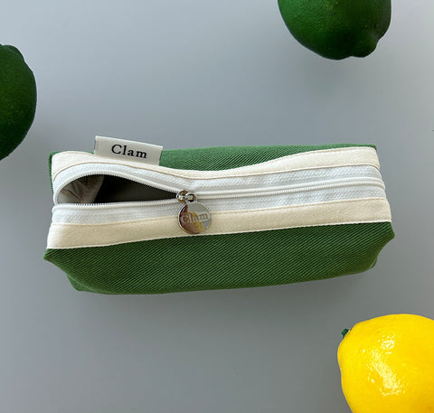 Clam Round Pencil Case [Mojito] | Pen Pouch