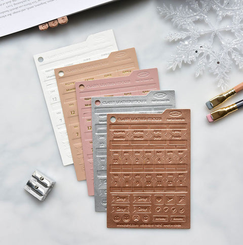 Twinkle Index Tab Sticker [5colors] | Leather Texture