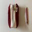 Clam Round Pencil Case [Corduroy Red] | Pen Pouch