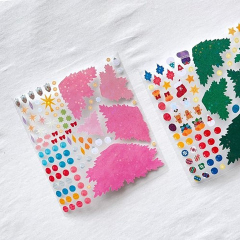 Christmas Tree DIY Seal Sticker [2types] | Deco Sticker