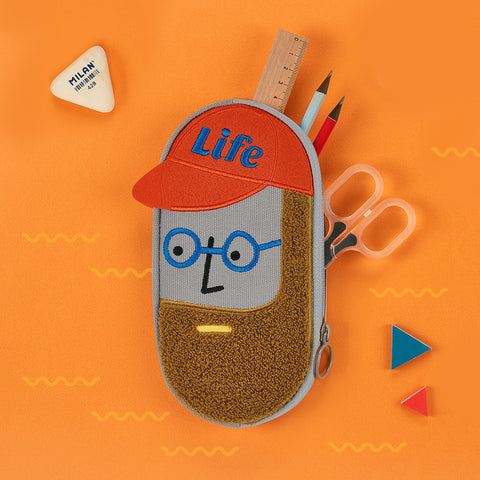 Beard Man Pencil Case [2types] | Pen Pouch