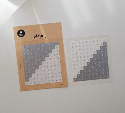 Planner Stickers [1634 plain.30] | alphabet