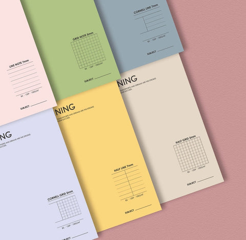 Beginning Twin Ring Notebook B5 [4types] | Line | Grid | Cornell