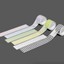 GLEN Circular Number Kiss Cut Tape [3colors]