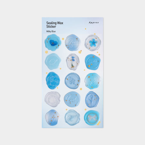 Sealing Wax Sticker [Milky Blue]