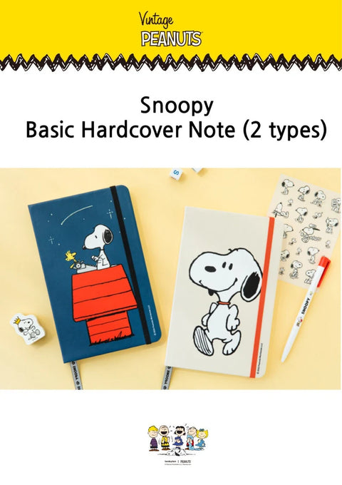 Peanuts Snoopy Hardcover Line Notebook [2colors]