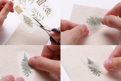 Rub-on Flower Sticker [Botanical Yellow] | Printed Dried Flower Sticker