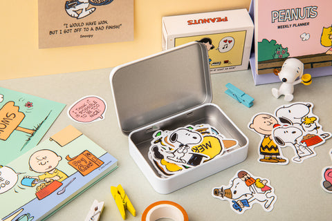 Peanuts Tin Case Stickers Pack