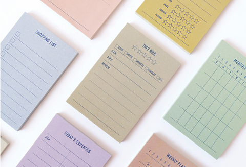 Plan Marker Sticky Notes [8types]