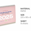 2025 Palette Desk Calendar