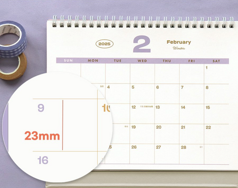 2025 Palette Desk Calendar