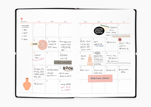 2025 Agenda Weekly Planner L [6colors]