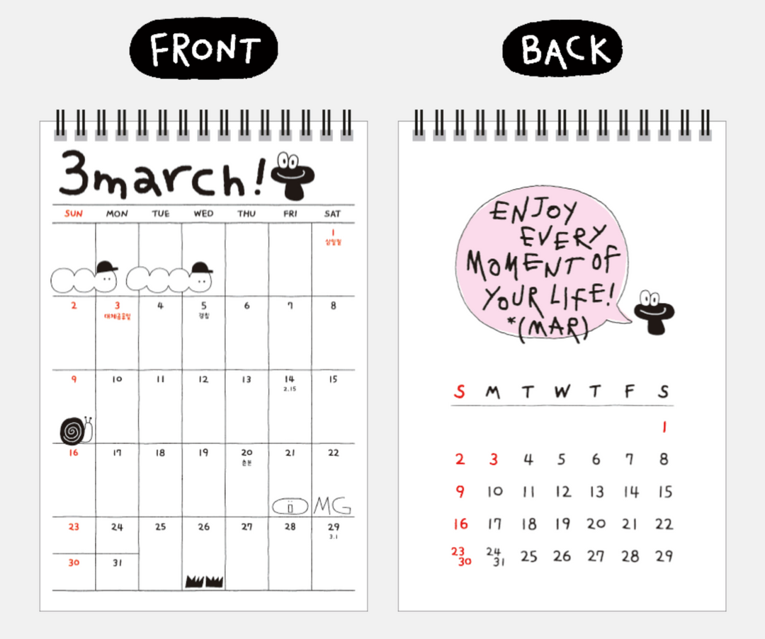 2025 Doodle Desk Calendar – dubudumo