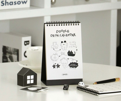 2025 Doodle Desk Calendar