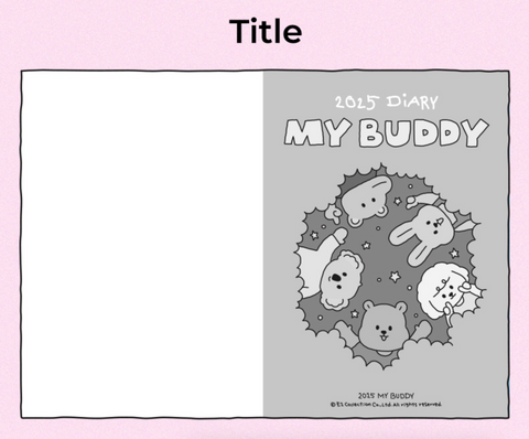 2025 My Buddy Weekly Planner [3colors] | 2025 Weekly Diary