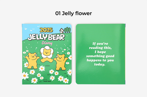 2025 Jelly Bear Weekly Diary [3types] | 2025 Weekly Planner