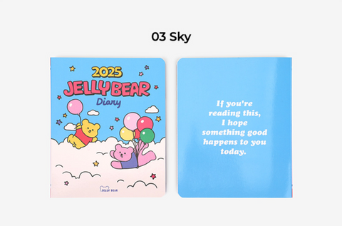 2025 Jelly Bear Weekly Diary [3types] | 2025 Weekly Planner